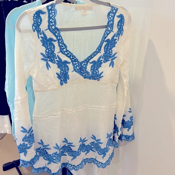 Boston proper white tunic/shirt ,Size XS - Picture 6 of 6